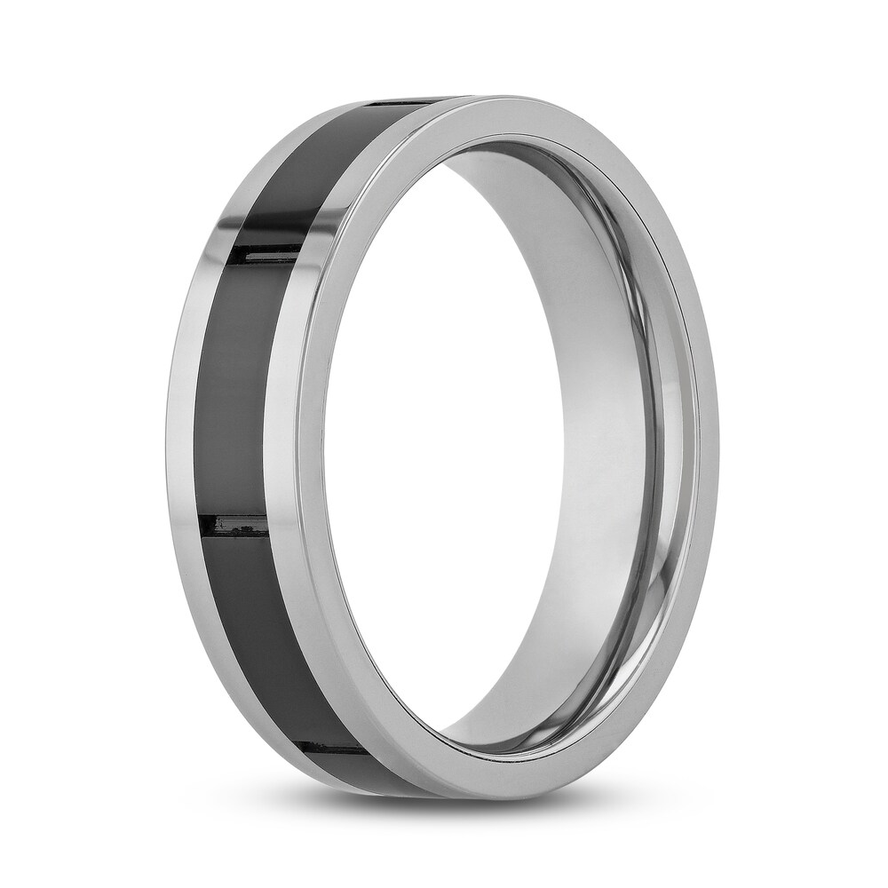 Wedding Band Black Tungsten 6mm xCTZRNss