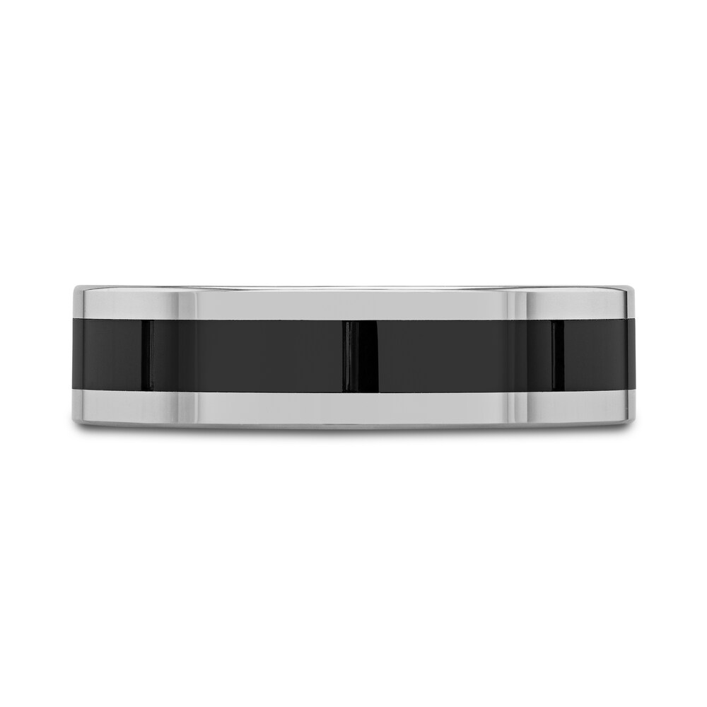 Wedding Band Black Tungsten 6mm xCTZRNss