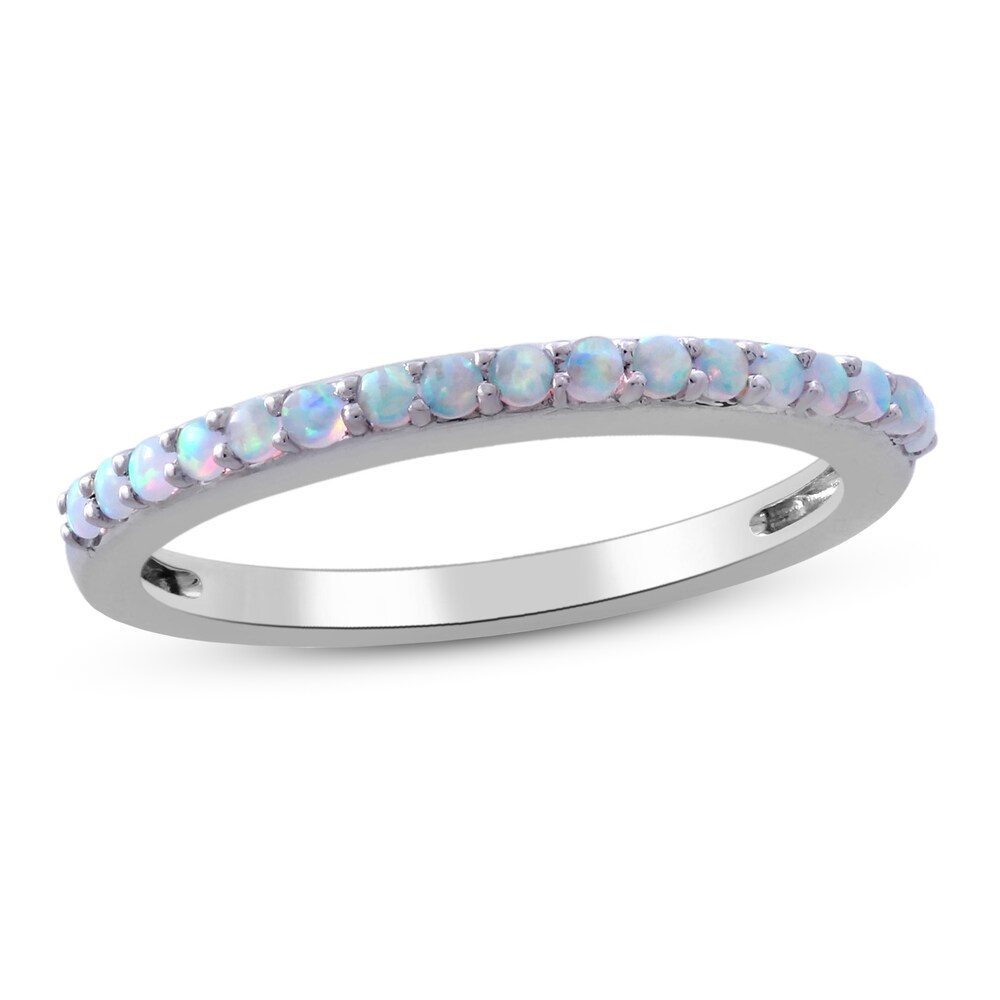 Lab-Created Opal Ring Sterling Silver xUKN09UV