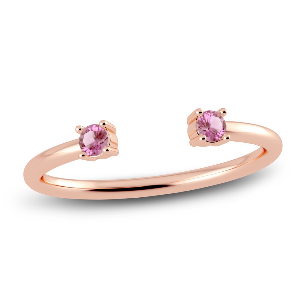 Juliette Maison Natural Pink Tourmaline Cuff Ring 10K Rose Gold xnUkQQHa