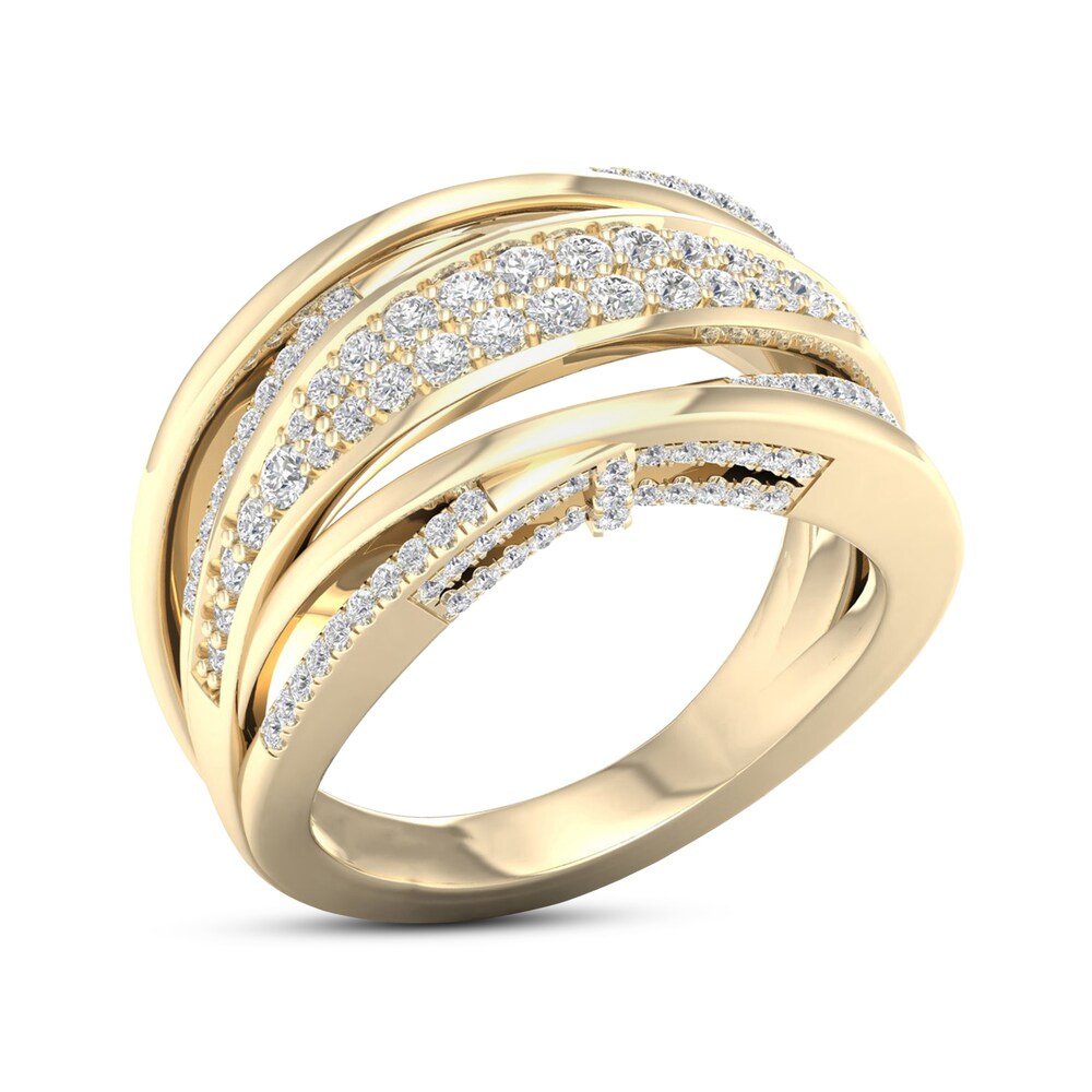 Certified Diamond Ring 5/8 ct tw Round 14K Yellow Gold yJljRzPH