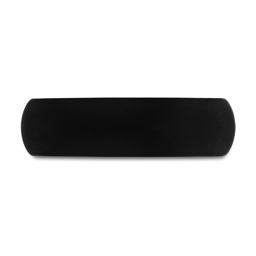 Black Silicone Wedding Band 6mm ybC6jUfK