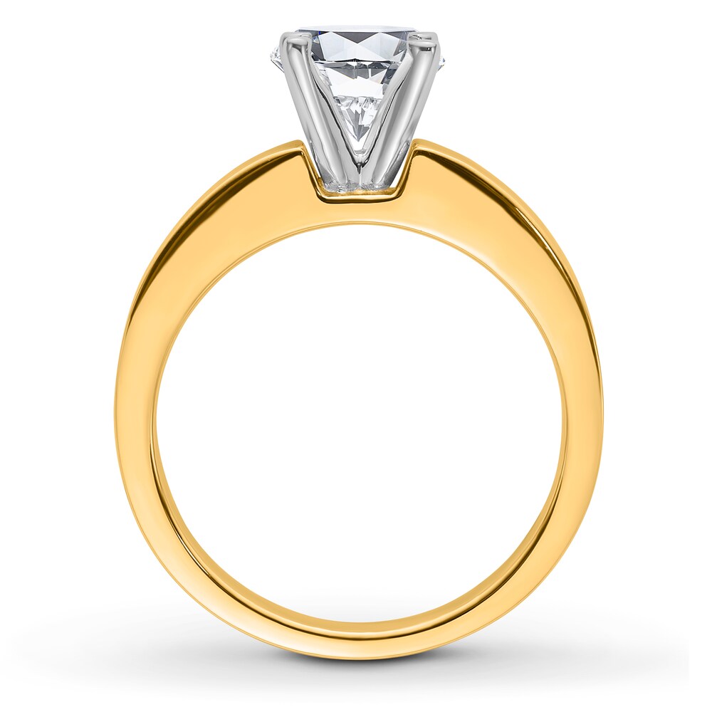 Diamond Engagement Ring Setting 14K Yellow Gold ycgb47aj