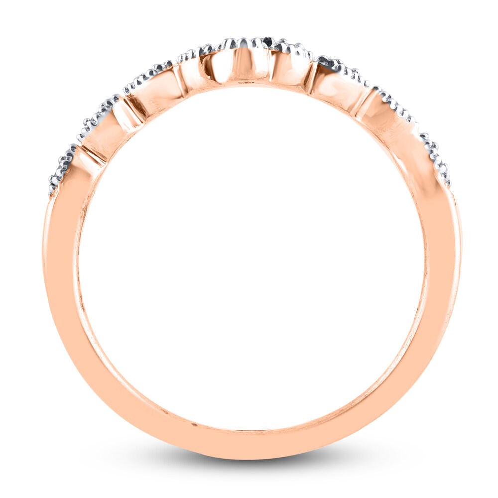 Diamond Wedding Band 1/20 ct tw Round 14K Rose Gold yrXz17Y2