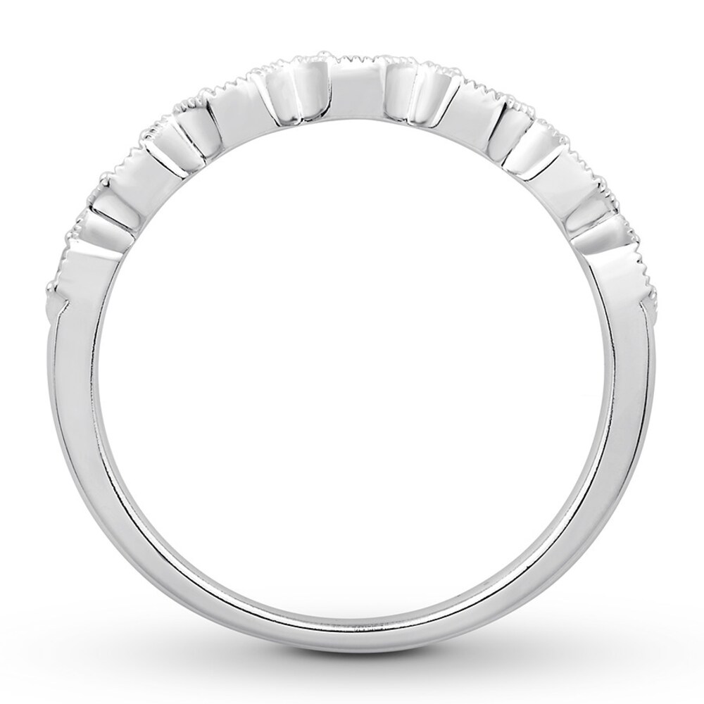 Diamond Anniversary Band 1/6 ct tw Round-cut 10K White Gold yuq0oaXd