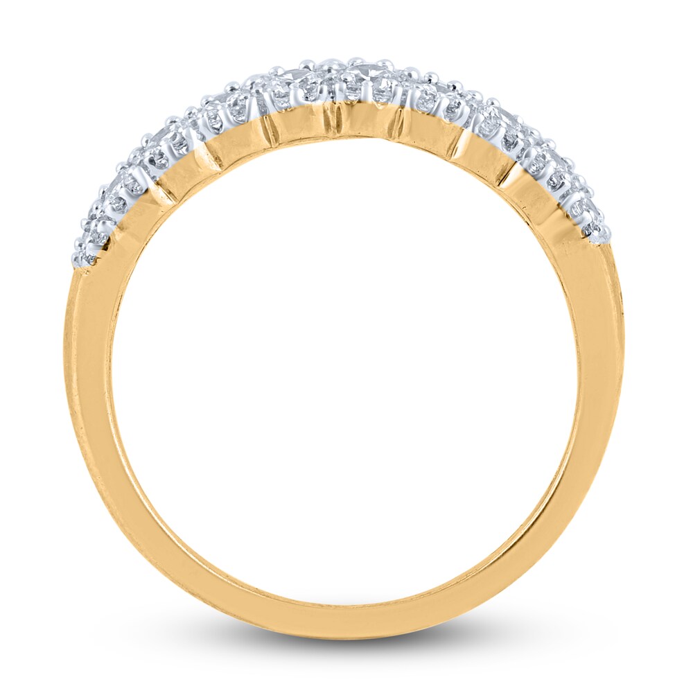 Diamond Anniversary Band 1-1/2 ct tw Round 14K Yellow Gold zDbyEqHa