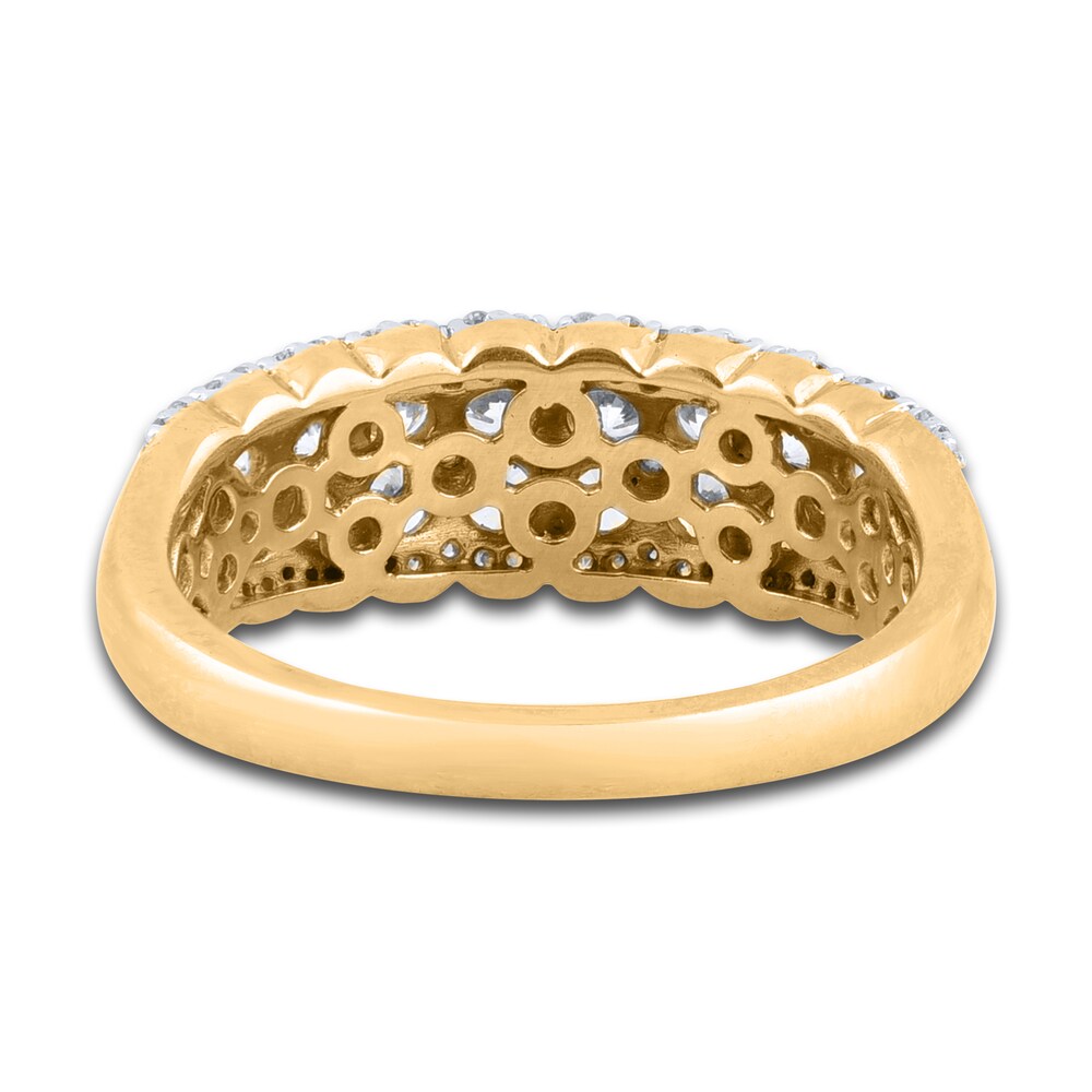 Diamond Anniversary Band 1-1/2 ct tw Round 14K Yellow Gold zDbyEqHa