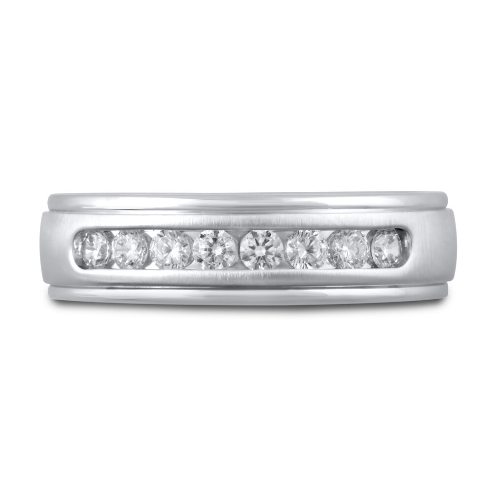 Lab-Created Diamond Ring 1/2 ct tw Round 10K White Gold zFV6PwJ7