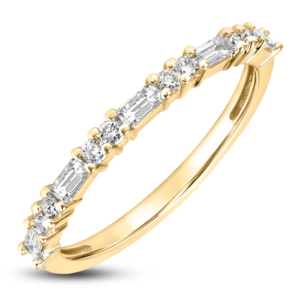 Diamond Anniversary Band 1/3 ct tw Baguette/Round 14K Yellow Gold zFnOKcbp