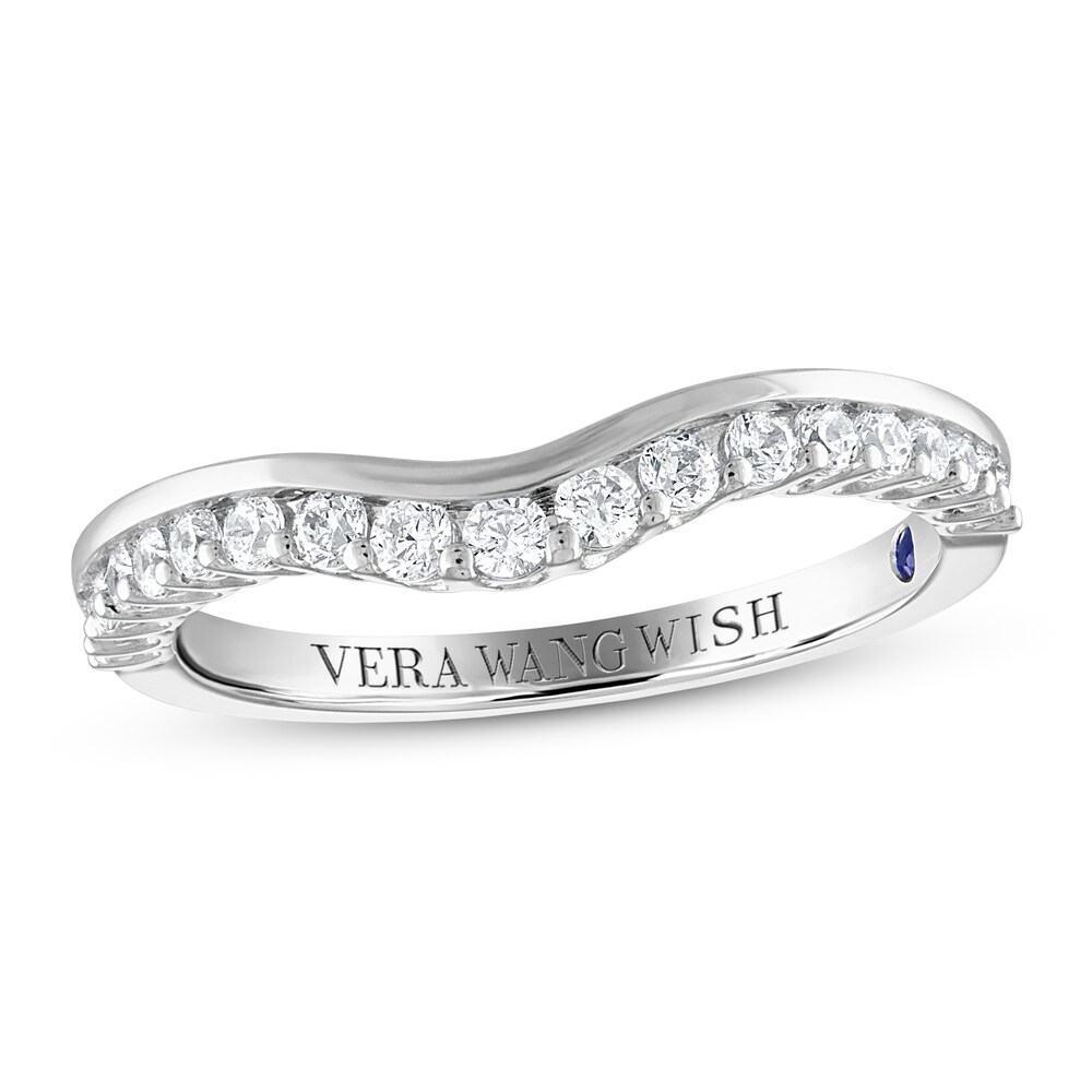 Vera Wang WISH Diamond Wedding Band 1/3 ct tw Round 14K White Gold zJaIffhK