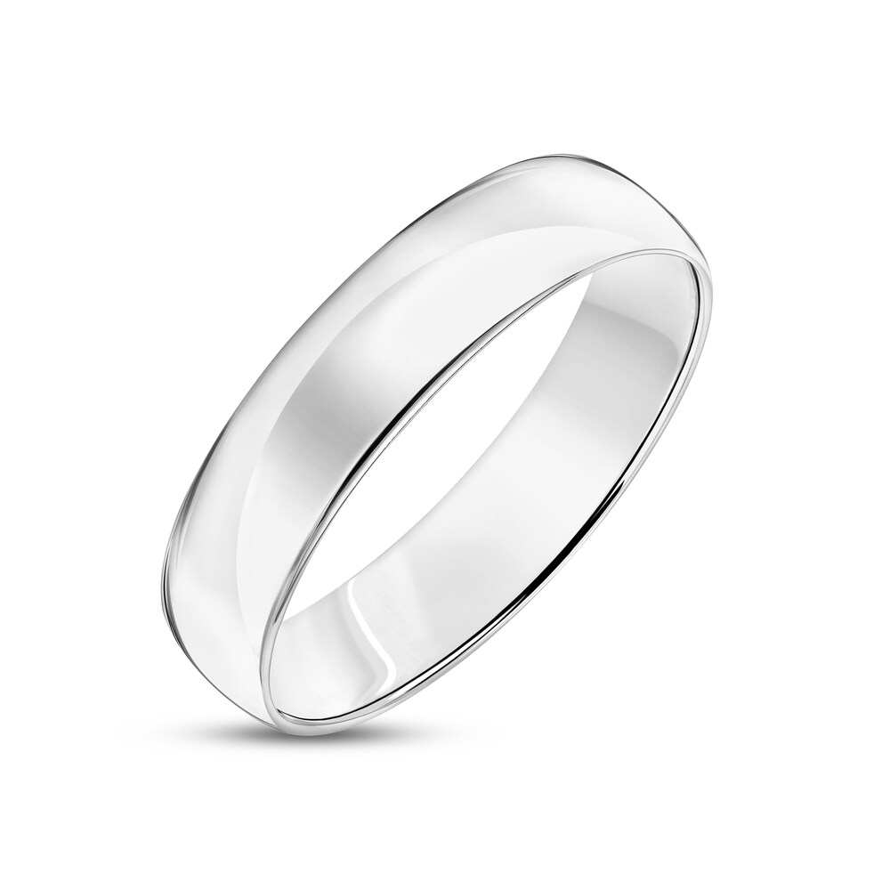 Polished Wedding Band 14K White Gold 5.0mm zNkQCo5U