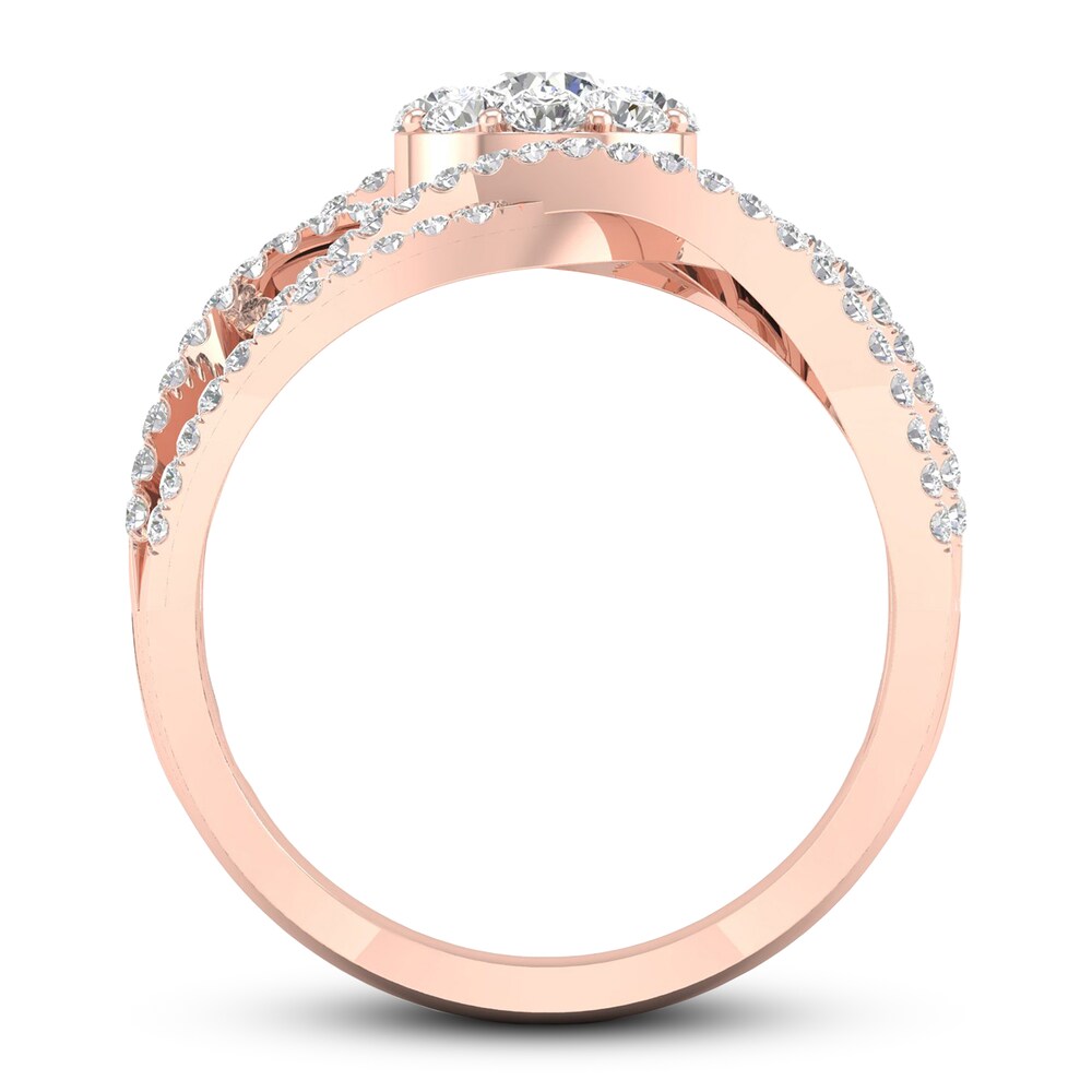 Diamond Ring 1 ct tw Round 14K Rose Gold zS96IRlZ