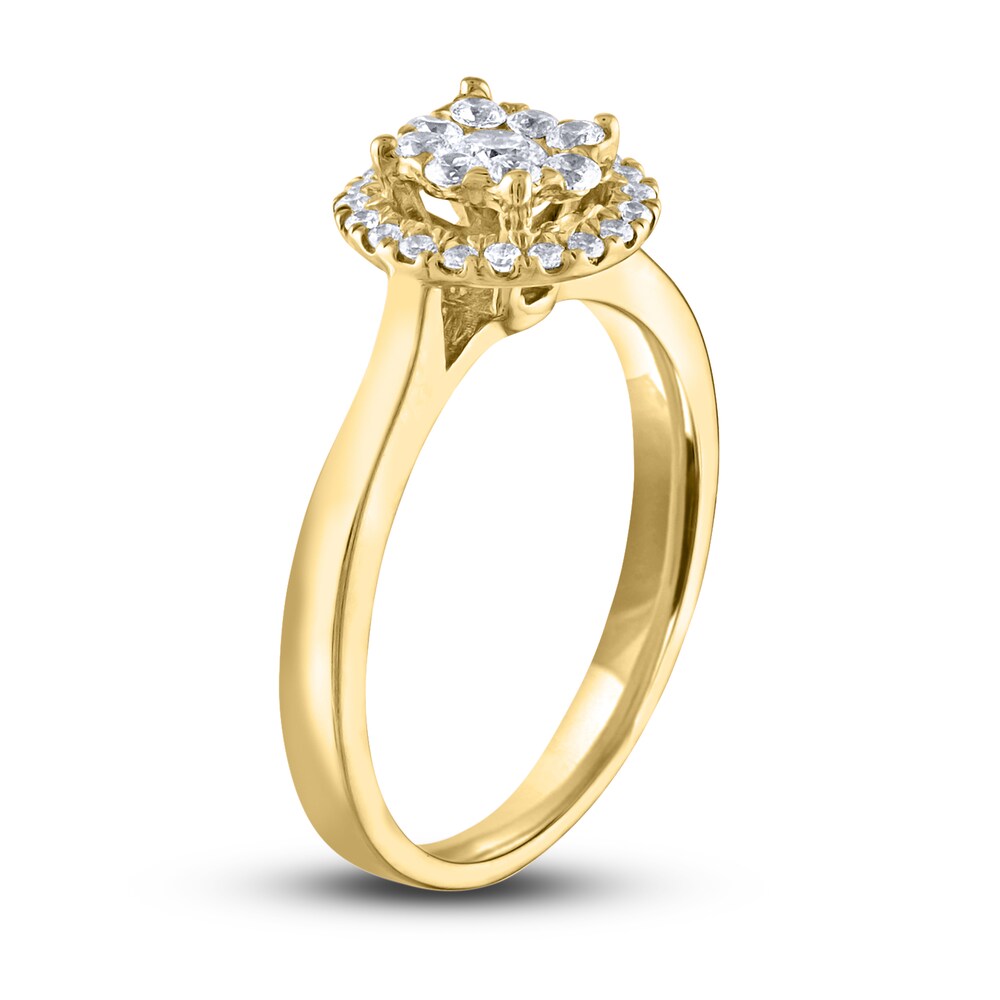 Diamond Ring 3/8 ct tw Round 14K Yellow Gold zTrchaDj