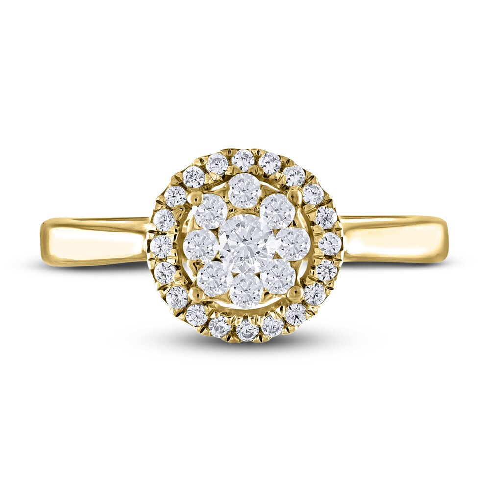 Diamond Ring 3/8 ct tw Round 14K Yellow Gold zTrchaDj