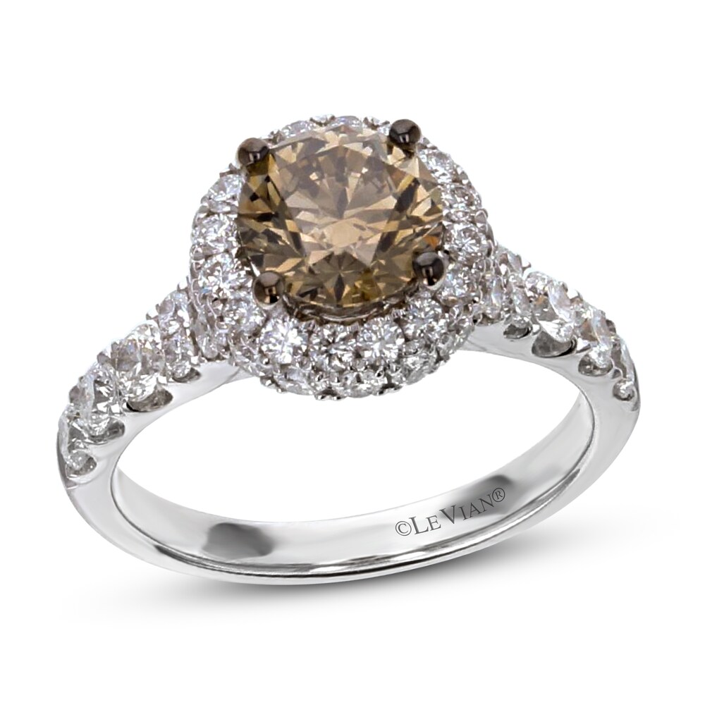 Le Vian Diamond Ring 2-1/2 ct tw Round 18K Vanilla Gold zYUpeeb2 [zYUpeeb2]