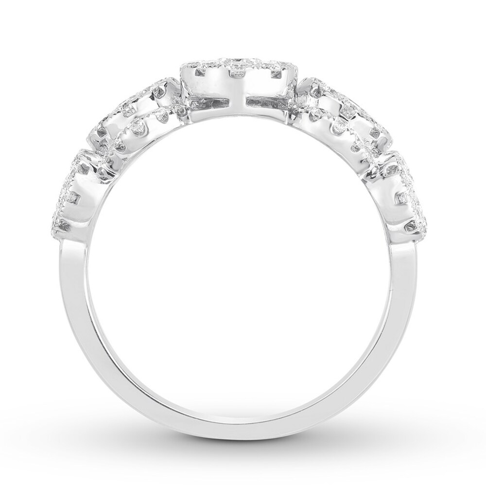 Diamond Ring 1-1/3 ct tw Round 14K White Gold zaOQciqn