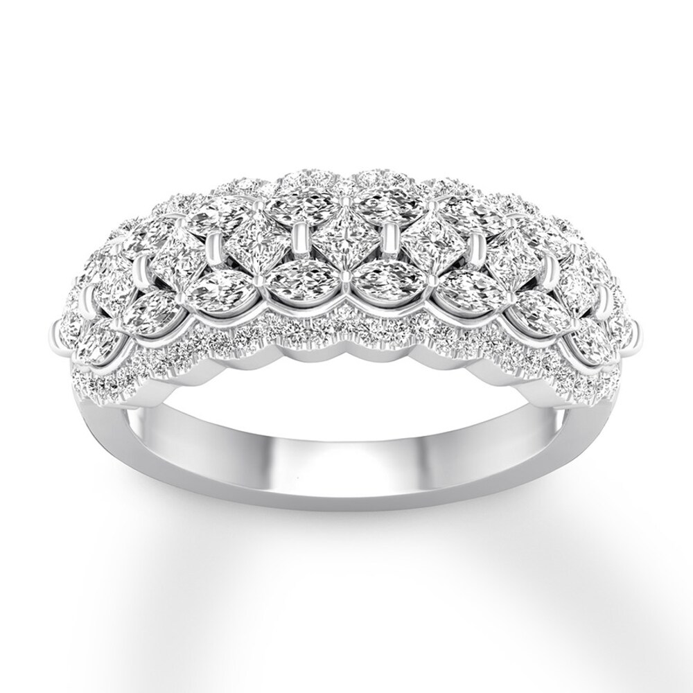 Diamond Anniversary Band 1-1/4 carat tw 14K White Gold zgoqMIy8 [zgoqMIy8]