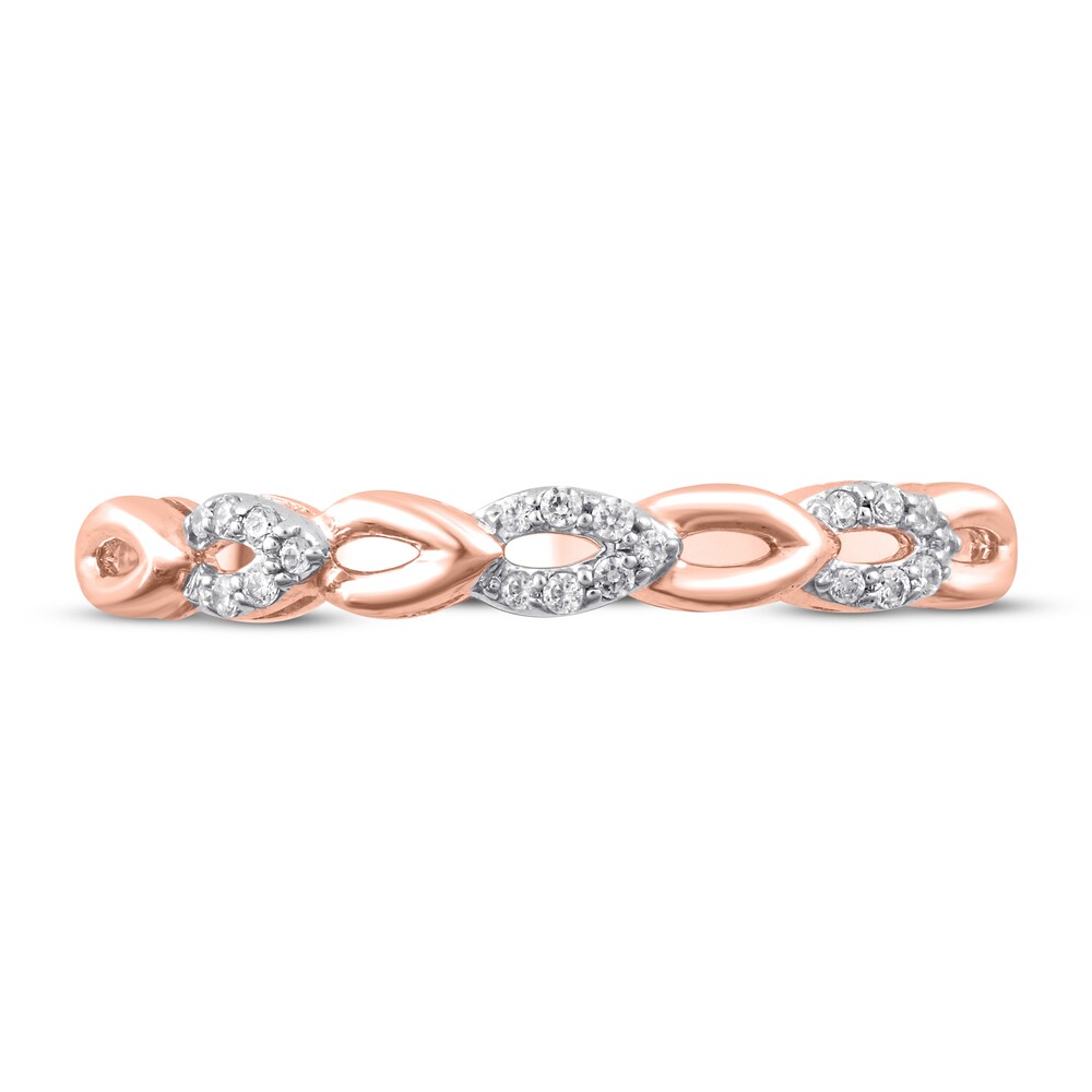 Diamond Ring 1/15 ct tw Round 10K Rose Gold zxhkzbak