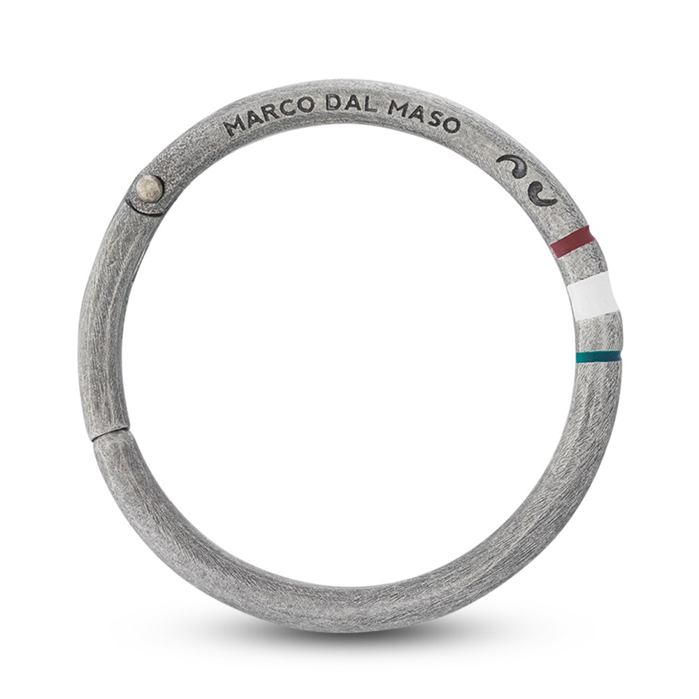 Marco Dal Maso Men\'s Small Italian Hoop Earring Sterling Silver 1P0ChiWT
