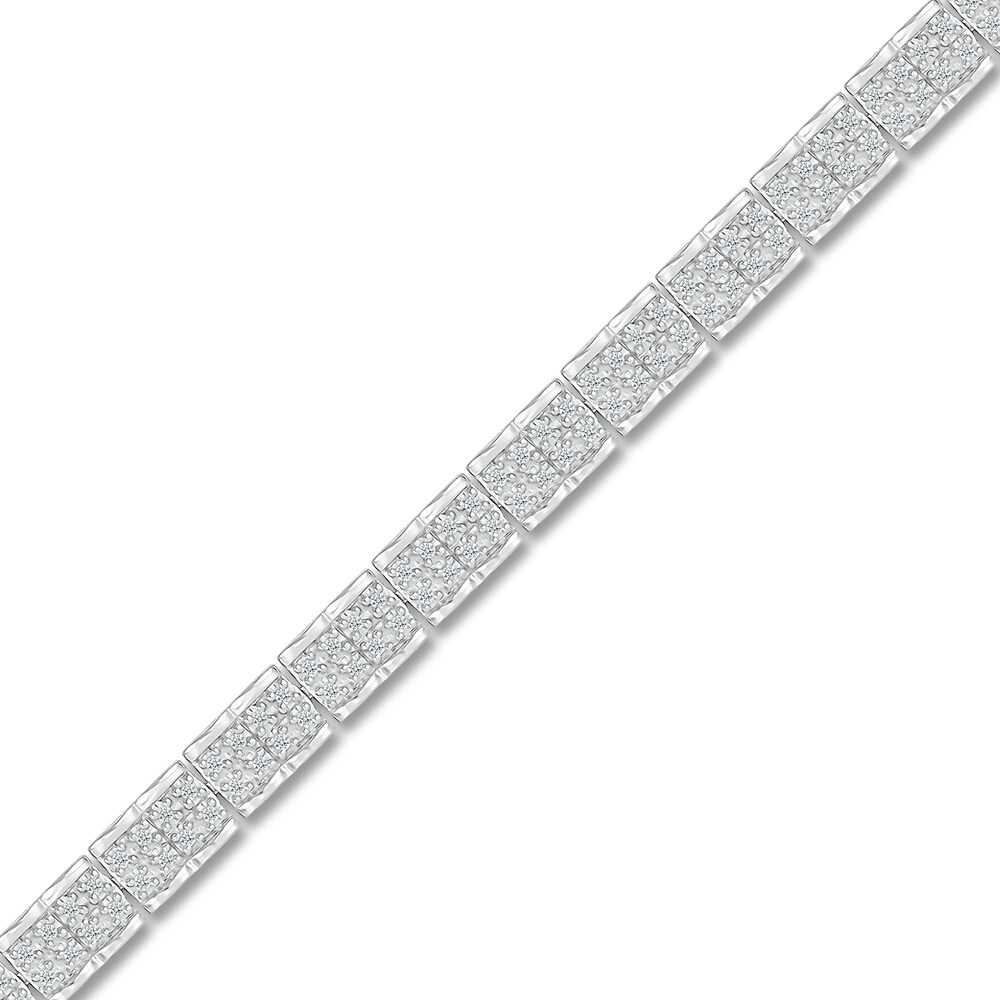 Diamond Bracelet 1/2 ct tw Round 10K White Gold 2OtwS5Im