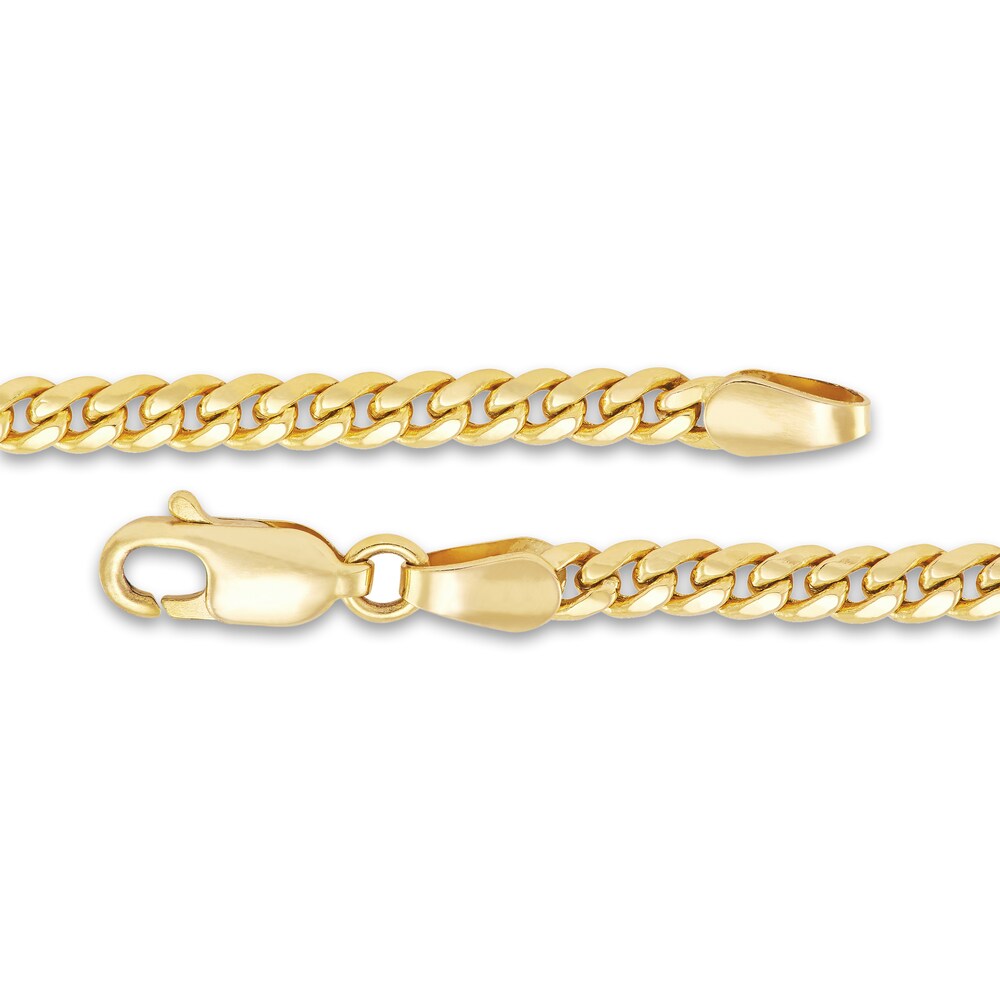 Children\'s Hollow Miami Cuban Link Bracelet 14K Yellow Gold 6\" 3RKuHvaG