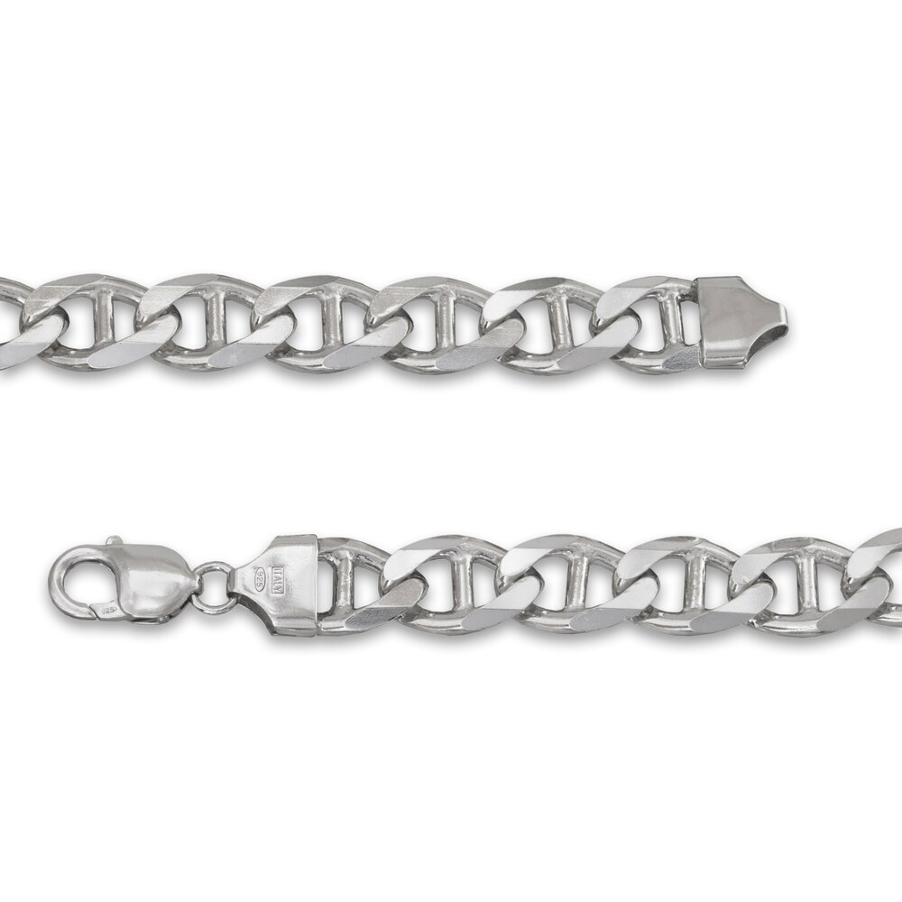 Men\'s Mariner Chain Bracelet Sterling Silver 10.9mm 8.5\" 3YLNgu8E