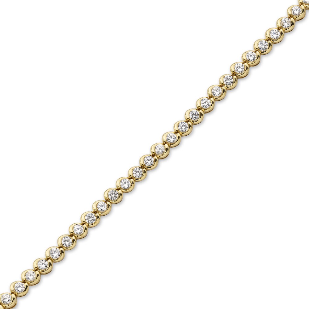 Hearts Desire Diamond Bracelet 2 ct tw Round 18K Yellow Gold 3dAU8cGC