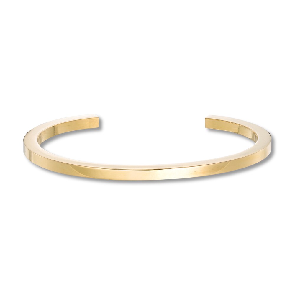 Stella Valle Letter E Bangle Bracelet 18K Gold-Plated Brass 5R54wskU