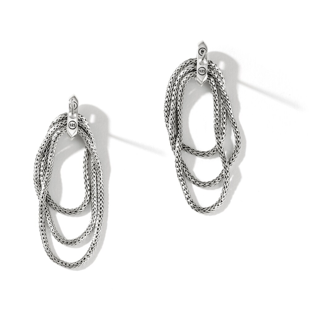 John Hardy Classic Chain Drop Earrings Sterling Silver 5TZPICfT