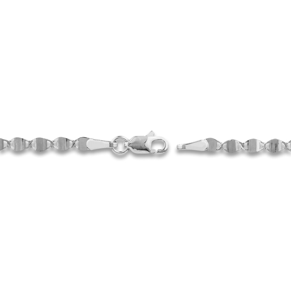 Diamond-Cut Valentine Bracelet 14K White Gold 7.5\" 8sEgUuBV