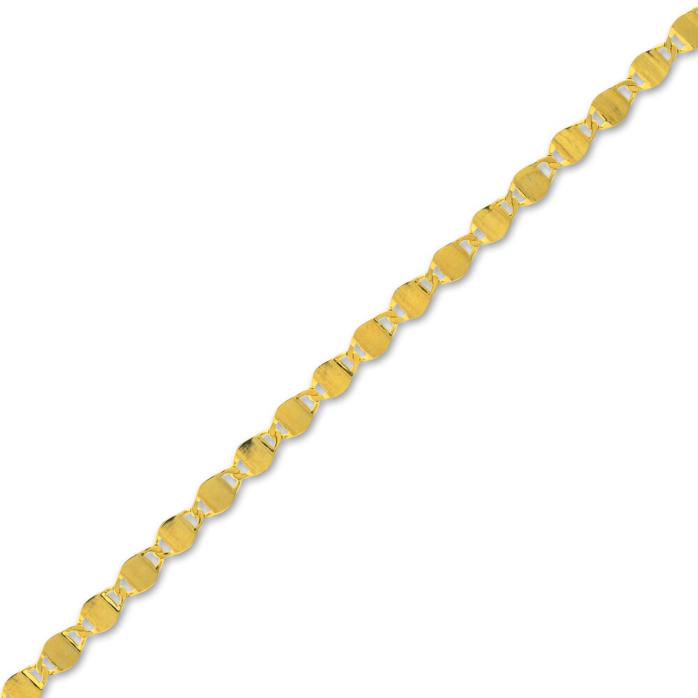 Diamond-Cut Valentino Chain Bracelet 14K Yellow Gold 7.5\" 980zHxsP