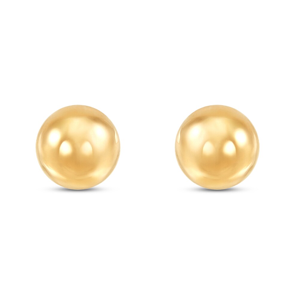 Children\'s Ball Stud Earrings 14K Yellow Gold AviC9a01