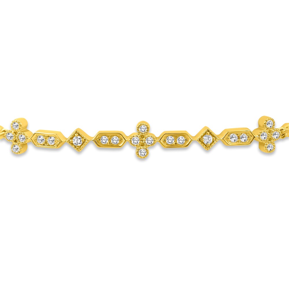 Diamond Bolo Bracelet 1/4 ct tw 14K Yellow Gold BDhH8PPr