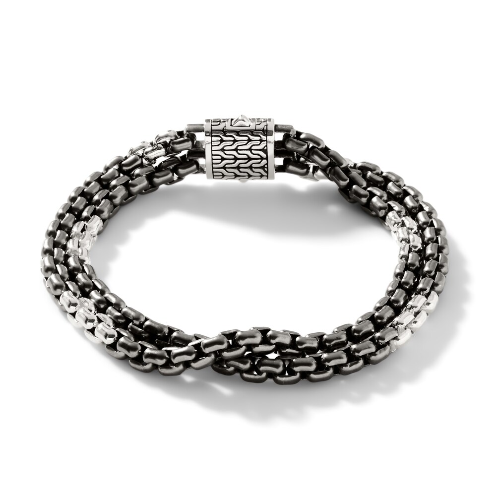 John Hardy Classic Box Chain Bracelet Sterling Silver - Extra Large CEFAgMgB