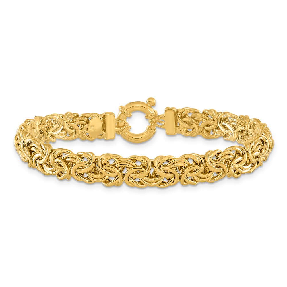 Fancy Byzantine Bracelet 14K Yellow Gold 7.5" CmoKExFW