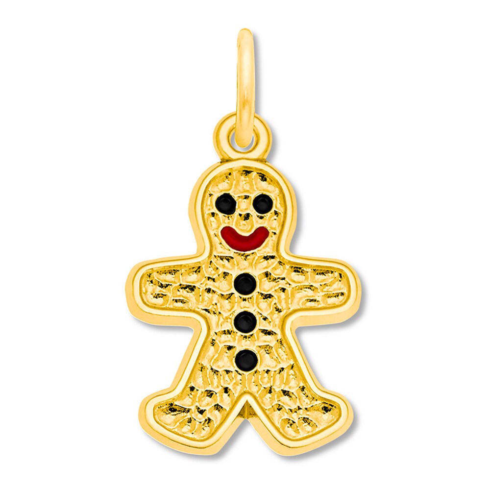 Gingerbread Man Charm 14K Yellow Gold DDpDhqpN [DDpDhqpN]