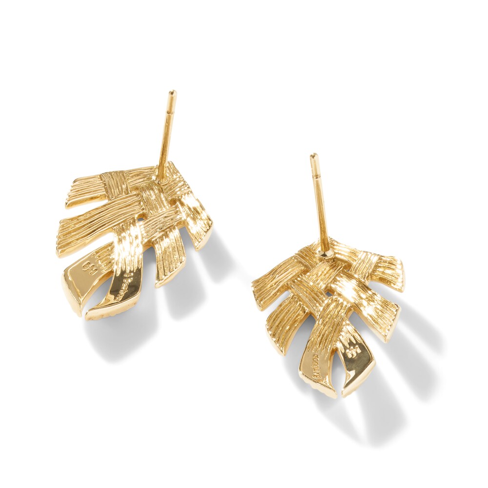 John Hardy Bamboo Dangle Earrings 18K Yellow Gold DqxCb2N1