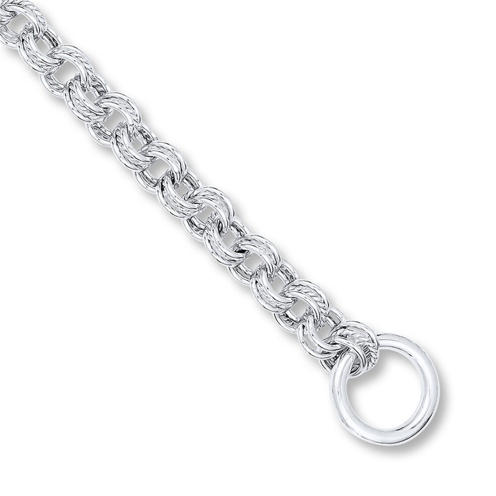 Link Bracelet Sterling Silver 7.75 Length Dukn3ji7