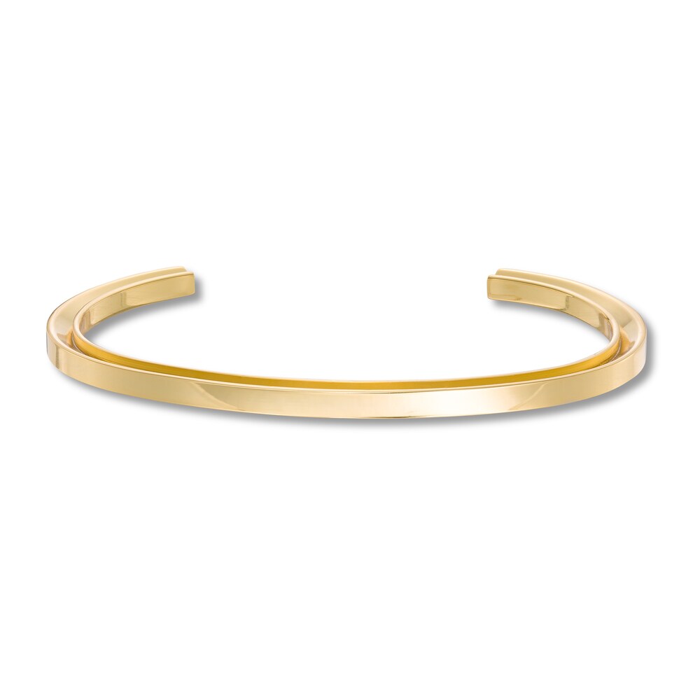 Stella Valle Letter Z Bangle Bracelet 18K Gold-Plated Brass EZG0QIsA