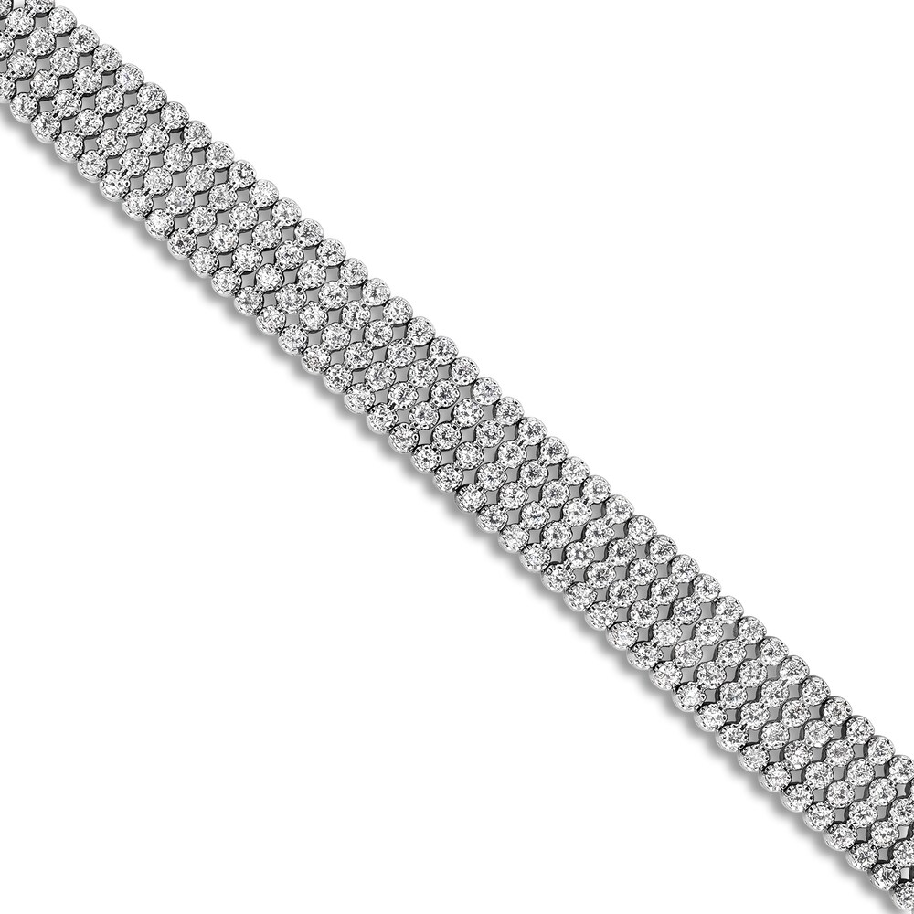 Diamond Bracelet 7 ct tw Round 14K White Gold 7\" FGKqicLe