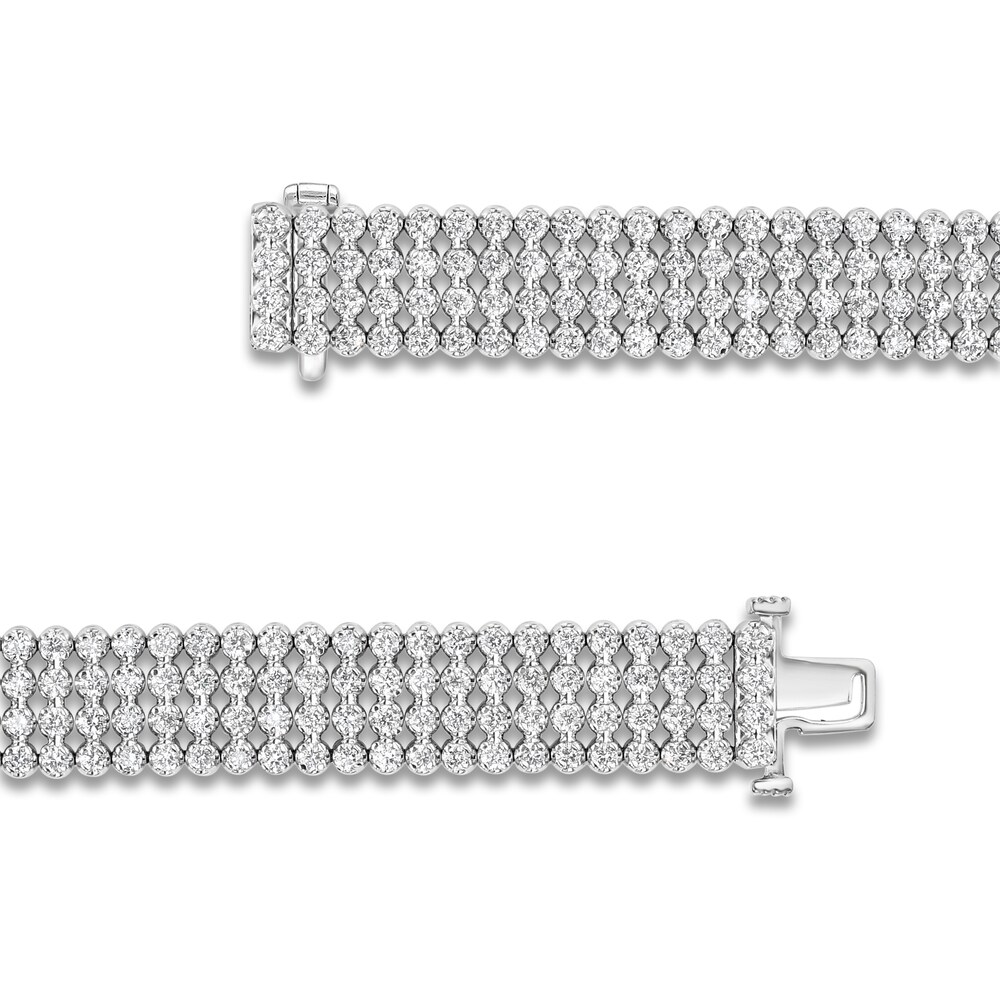 Diamond Bracelet 7 ct tw Round 14K White Gold 7\" FGKqicLe