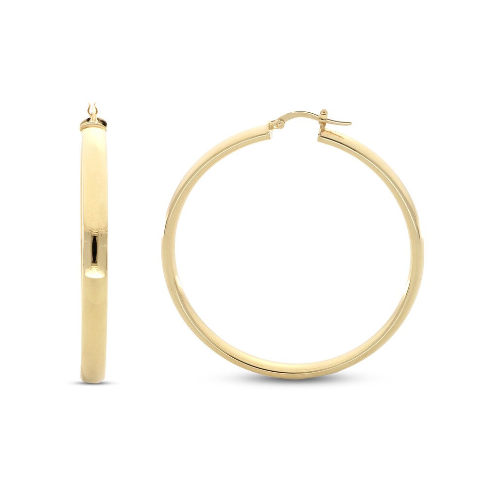 Hoop Earrings 14K Yellow Gold G5hH1MWG