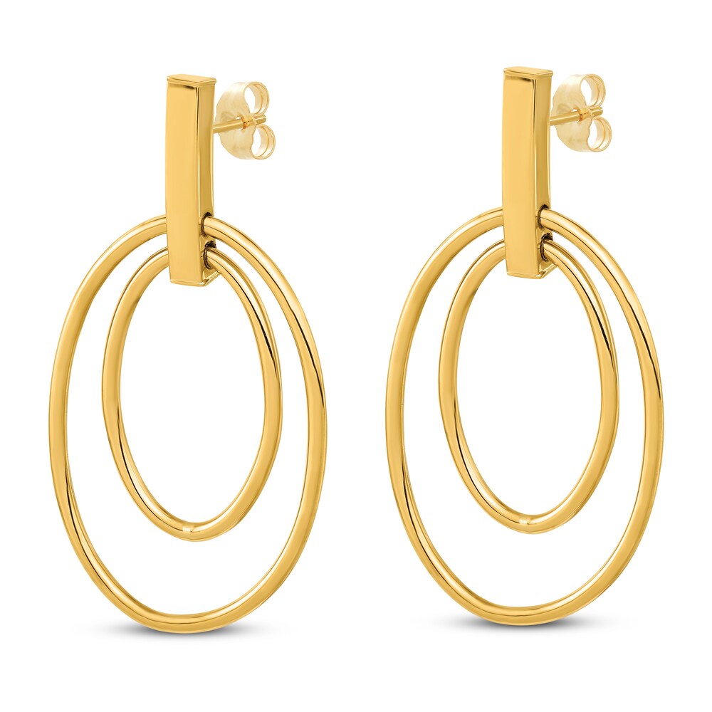 Polished Dangle Earrings 14K Yellow Gold I29iQqRO