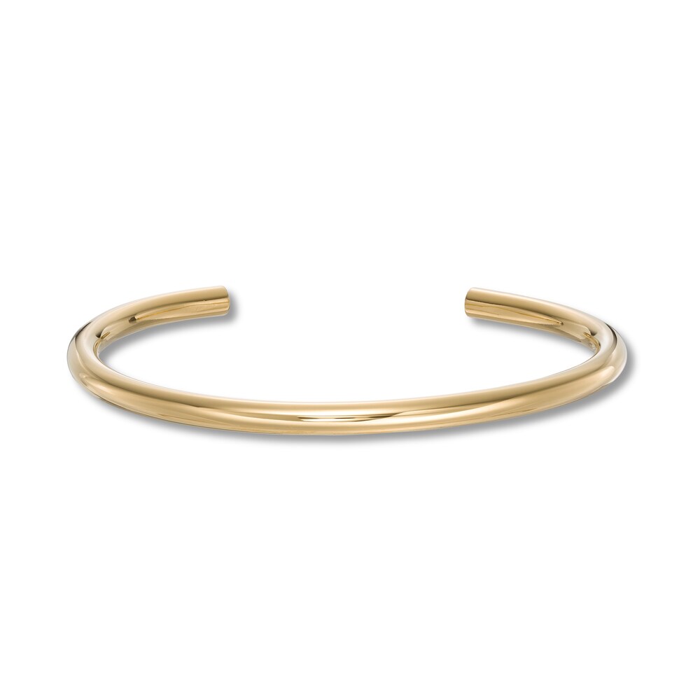 Stella Valle Letter O Bangle Bracelet 18K Gold-Plated Brass JcA638yT