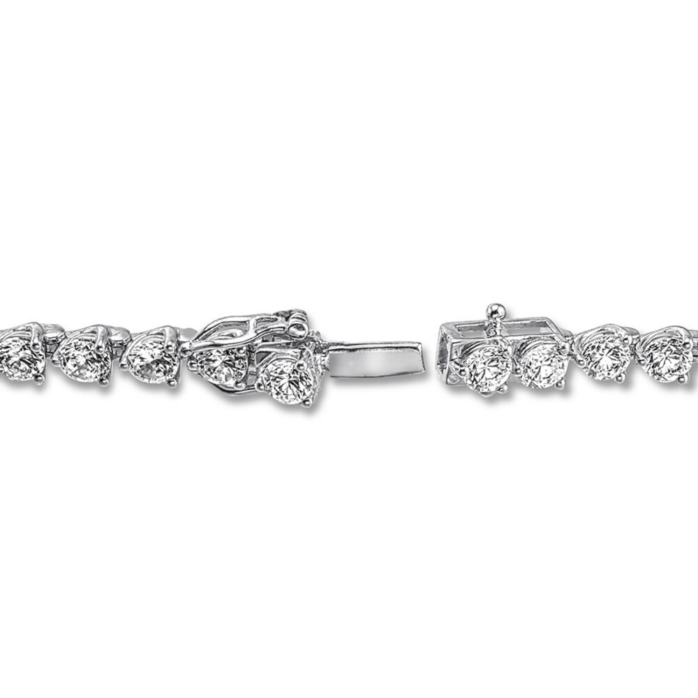 Diamond Tennis Bracelet 7 carats tw Round 14K White Gold JcFqlJ7K