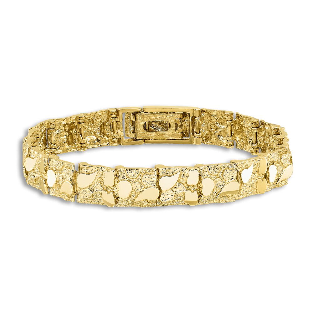 Textured Nugget Bracelet 14K Yellow Gold 7\" JoakUWfr