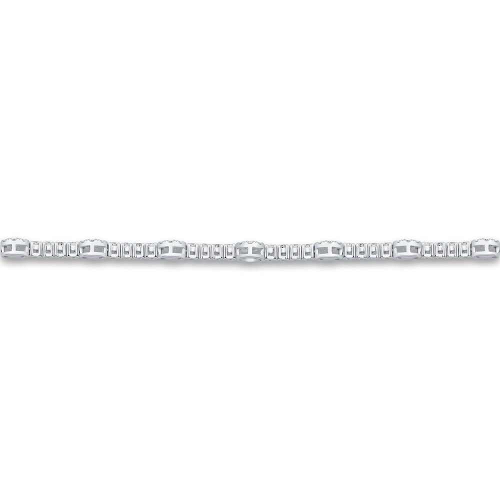 Diamond Bolo Bracelet 1-1/2 ct tw Round 14K White Gold LYAsgN3F