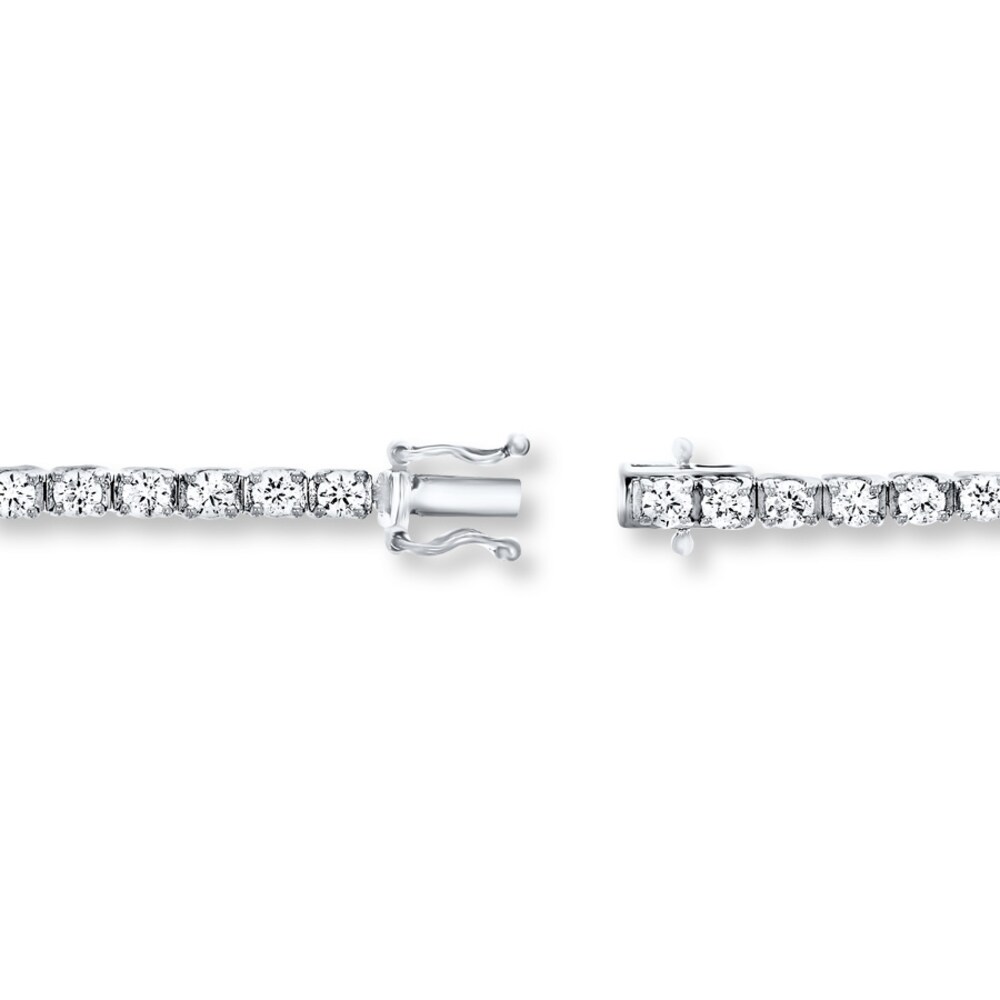 Diamond Bracelet 4 ct tw Round-cut 14K White Gold LhlRmmE3