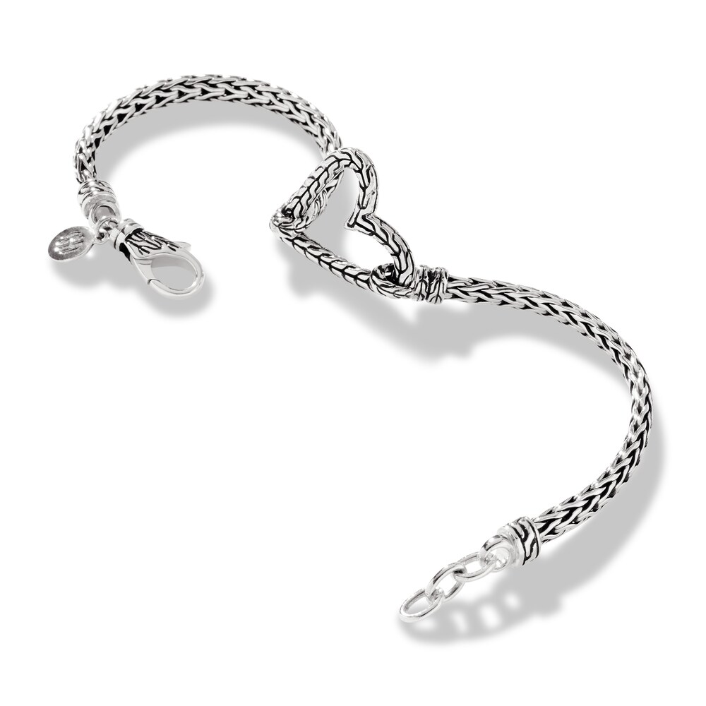 John Hardy Classic Chain Heart Bracelet Sterling Silver Mt0lqE4n