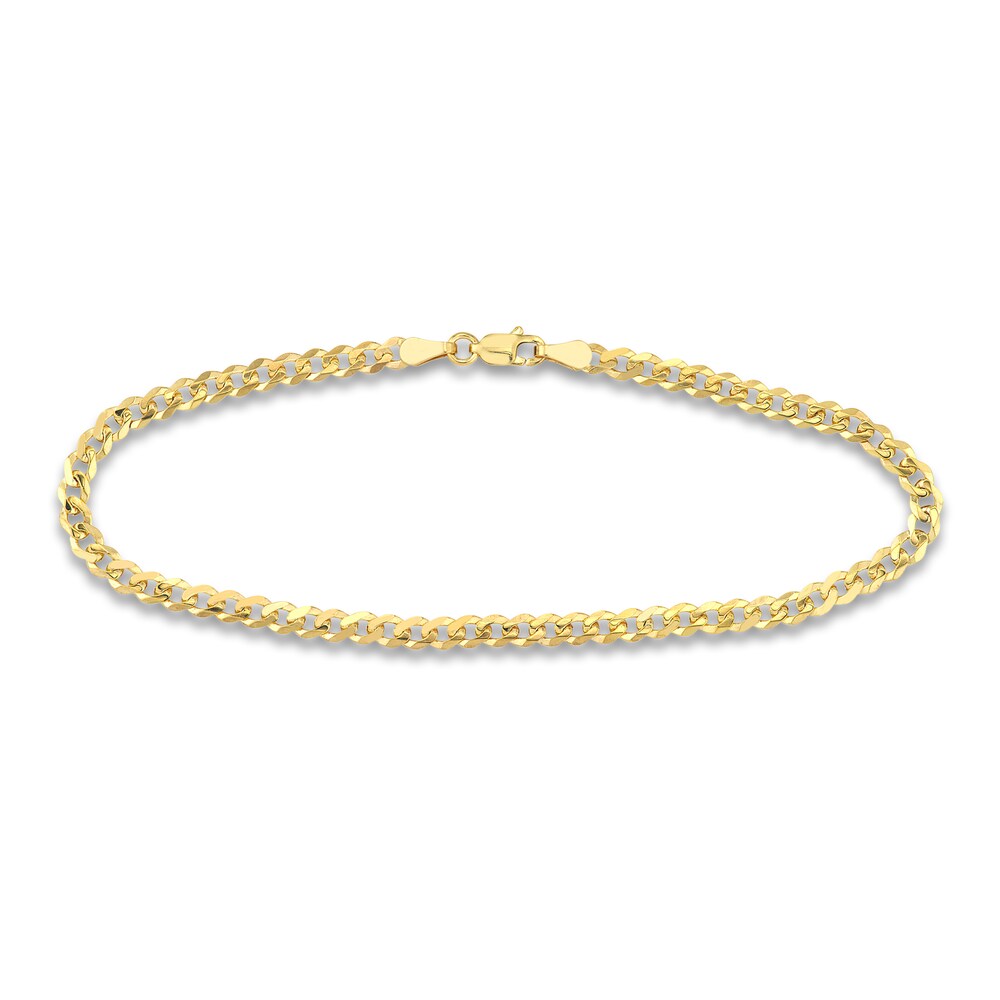 Curb & Paperclip Chain Bracelet Set 14K Yellow Gold 8\" MwM44mOg